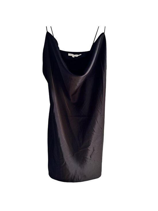 Good American Dresses & Skirts - Good American Slip Dress Size 4 Black Cowl Neck Midi Adjustable Straps New Tags